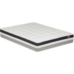 VENTE-UNIQUE.COM Matelas à Ressorts Ensachés 5 Zones Et Mémoire De Forme ép.28cm - 160 X 200 Cm - LOUBIO De DREAMEA