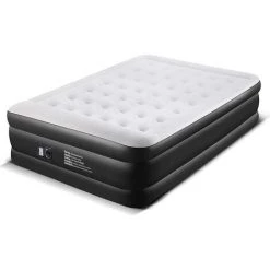 HAZEL Matelas Gonflable 2 Personnes Avec Pompe Electrique Intégrée, Lits Gonflable D’Appoint Pneumatique Lit D'invité, 203 X 157 X 47 Cm