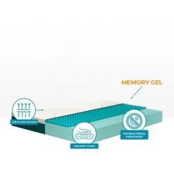 Matelas 1 Place Et Demie Mémoire De Forme 25cm 120x190cm Memory Gel Veradea 8 Matelas 1 Place Et Demie Mémoire De Forme 25cm 120x190cm Memory Gel Veradea -Matelas Soldes Boutique 64867366 4