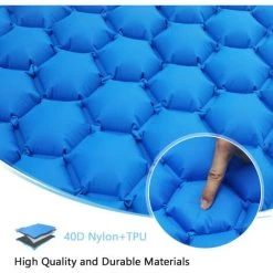 Matelas De Camping, Tapis De Couchage Avec Oreiller De Camping Couchage D’air Ultraléger Pour Camping, Voyage, Randonnée(bleu) 56Vingt 8 Matelas De Camping, Tapis De Couchage Avec Oreiller De Camping Couchage D’air Ultraléger Pour Camping, Voyage, Randonnée(bleu) 56Vingt -Matelas Soldes Boutique 64941359 4