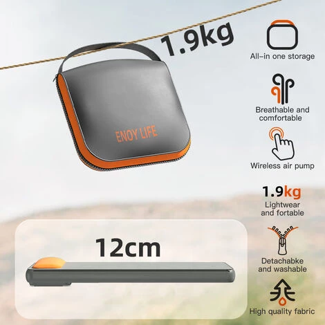 HAPPYSHOPPING Matelas Pneumatique Pliant Portable épaississement Automatique, S - S 3 HAPPYSHOPPING Matelas Pneumatique Pliant Portable épaississement Automatique, S - S â Image 3