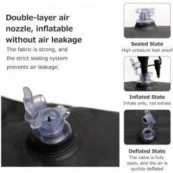 Yoouyida Matelas Voiture Lit De Voyage Gonflable Maison Tapis De Camping En Plein Air Flocage Arrière Plus Matelas D'Air Pour Suv, Noir -Matelas Soldes Boutique 65298219 5