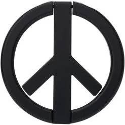 CATHERINE 5PCS Convient Pour Apple MagSafe Magnetic Ring Bracket Portable Metal Ultra-thin Magnetic Mobile Phone Desktop, Noir