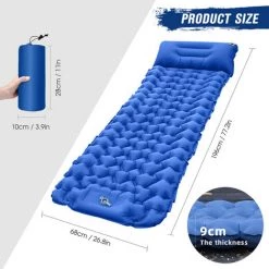 ASUPERMALL Tapis De Camping Léger Avec Oreiller Pneumatique Matelas Pneumatique Portable Matelas De Couchage Imperméable Pour Sac à Dos,Orange 7 ASUPERMALL Tapis De Camping Léger Avec Oreiller Pneumatique Matelas Pneumatique Portable Matelas De Couchage Imperméable Pour Sac à Dos,Orange -Matelas Soldes Boutique 65892863 3