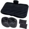 Deckon Matelas De Lit De Voiture à Air, Coussin De Matelas à Air, Siège De Voiture Multifonctionnel Avec Pompe à Air Et Oreiller, Grain Droit - Noir (Storage Pier)