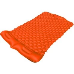 TANCYCO Matelas De Couchage Extérieur En TPU Pour Camping, Tapis Gonflable Avec Oreillers, Tapis De Voyage, Tente, Lit Pliant, Coussin D'air Ultraléger Pour Randonnée, Trekking (orange)