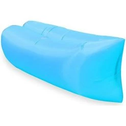 FVO Canapé Gonflable Imperméable 200 X 70 Cm Avec Sac De Transport Compact, Canapé Gonflable Et Tissu Indéchirable Jusqu'à , Idéal Pour Le Camping, La Mer, La Plage, Le Salon D'air, Bleu