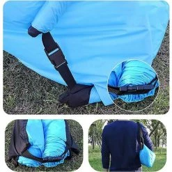 FVO Canapé Gonflable Imperméable 200 X 70 Cm Avec Sac De Transport Compact, Canapé Gonflable Et Tissu Indéchirable Jusqu'à , Idéal Pour Le Camping, La Mer, La Plage, Le Salon D'air, Bleu 7 FVO Canapé Gonflable Imperméable 200 X 70 Cm Avec Sac De Transport Compact, Canapé Gonflable Et Tissu Indéchirable Jusqu'à , Idéal Pour Le Camping, La Mer, La Plage, Le Salon D'air, Bleu -Matelas Soldes Boutique 66999614 3