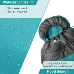 FVO Sac De Couchage Température Extrême -8-15°C Sac De Couchage Grand Froid, 3-4 Saisons Flanelle Sac De Couchage Hiver Léger Convient Pour L'extérieur, Le Camping, Les Voyages-orange -Matelas Soldes Boutique 67000088 4