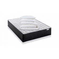 HBEDDING Matelas à Mémoire De Forme 180x200 + Couette + 2 Oreillers - Ultra HR - Blanc