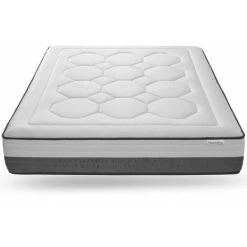 HBEDDING Ensemble Matelas Mémoire De Forme 140x190 + Sommier + Couette + 2 Oreillers - Memo Graphene - Noir -Matelas Soldes Boutique 67384791 5