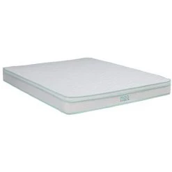 LITERIEJULIEN Matelas Noa A Ressorts Ensaches + 3,5 Cm De Latex 75 Kg/m3 - 90x190 Hauteur +/- 20,5 Cm - Accueil Ferme - Soutien Ferme - 5 Zones De Confort - Hypoallergenique