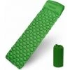 Matelas Camping, Tapis De Couchage Avec Oreiller De Gonflable Matelas Randonnée Pliable Et Imperméable Pour Camping, Voyage, Randonnée 190 * 56 * 6cm (Vert),Tanètue