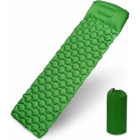 Matelas Camping, Tapis De Couchage Avec Oreiller De Gonflable Matelas Randonnée Pliable Et Imperméable Pour Camping, Voyage, Randonnée 190 * 56 * 6cm (Vert),Tanètue 1 Matelas Camping, Tapis De Couchage Avec Oreiller De Gonflable Matelas Randonnée Pliable Et Imperméable Pour Camping, Voyage, Randonnée 190 * 56 * 6cm (Vert),Tanètue
