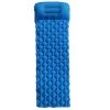 FLYME Matelas De Camping, Tapis De Couchage Avec Oreiller De Camping Couchage D’air Ultraléger Pour Camping, Voyage, Randonnée（bleu）