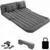 Cisea Matelas Gonflable Voiture Arriere Multifonctionnel Pliant SUV MPV Matelas Pneumatique 2 Personnes Matelas Gonflable Electrique Pompe Camping Piscine Plage Voyages-Noir