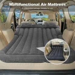 Cisea Matelas Gonflable Voiture Arriere Multifonctionnel Pliant SUV MPV Matelas Pneumatique 2 Personnes Matelas Gonflable Electrique Pompe Camping Piscine Plage Voyages-Noir -Matelas Soldes Boutique 68078723 3