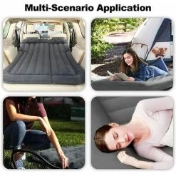 Cisea Matelas Gonflable Voiture Arriere Multifonctionnel Pliant SUV MPV Matelas Pneumatique 2 Personnes Matelas Gonflable Electrique Pompe Camping Piscine Plage Voyages-Noir -Matelas Soldes Boutique 68078723 5