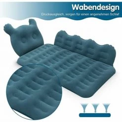 QERSTA Matelas Gonflable Voiture SUV Avec Pompe, Lit Gonflable De Voyage, Coussin De Siège Arrière De Voiture Pour Des Enfants, Confortable Surface Floquée Pour Camping Voyage (Bleu) 7 QERSTA Matelas Gonflable Voiture SUV Avec Pompe, Lit Gonflable De Voyage, Coussin De Siège Arrière De Voiture Pour Des Enfants, Confortable Surface Floquée Pour Camping Voyage (Bleu) -Matelas Soldes Boutique 68097931 3