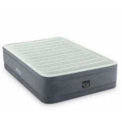 Lit Gonflable électrique 2 Personnes Queen Size Intex PremAire I - Gris